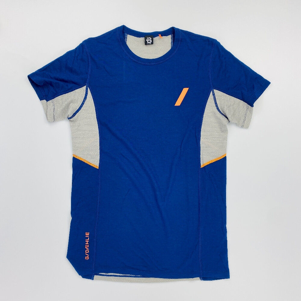 Daehlie Training Wool Summer Tshirt - Tweedehands T-shirt - Heren - Blauw - M | Hardloop