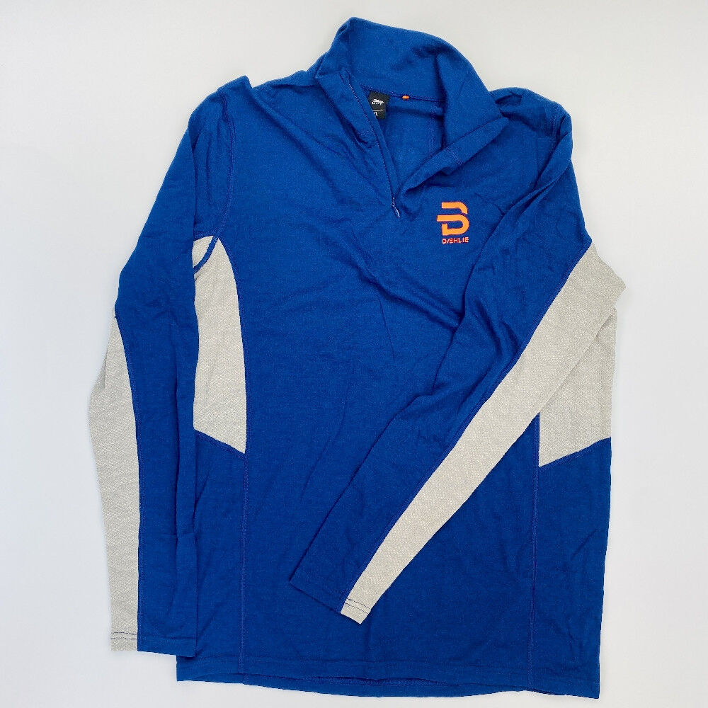Daehlie Training Wool Half Zip - Seconde main Sous-vêtement thermique homme - Bleu - XL | Hardloop