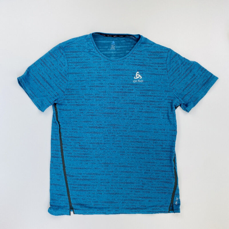 Odlo T-shirt S/S Crew Neck Zeroweight - Seconde main T-shirt homme - Bleu - L | Hardloop