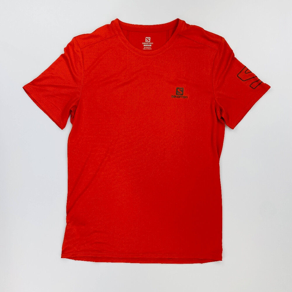 Salomon XA Trail Tee M - Tweedehands T-shirt - Heren - Rood - S | Hardloop