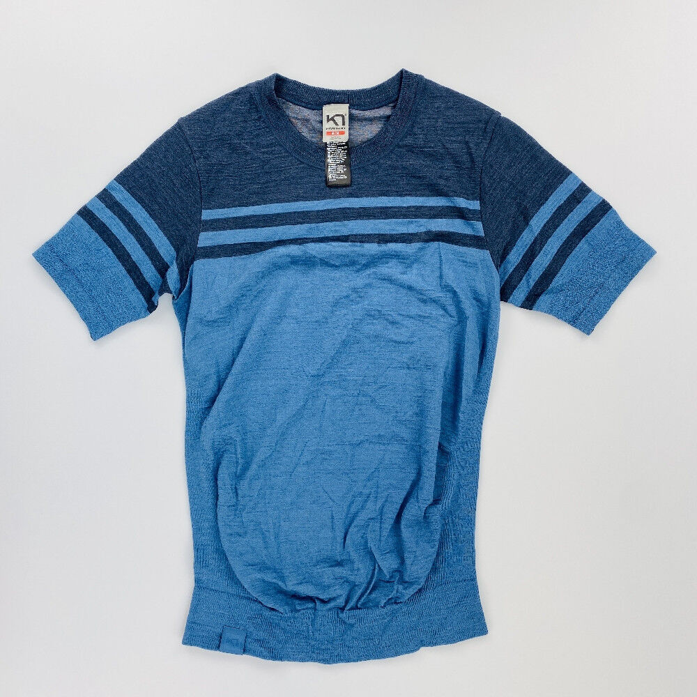 Kari Traa Humlesnurr Tee Wool Second Hand TShirt Herren Blau M Hardloop