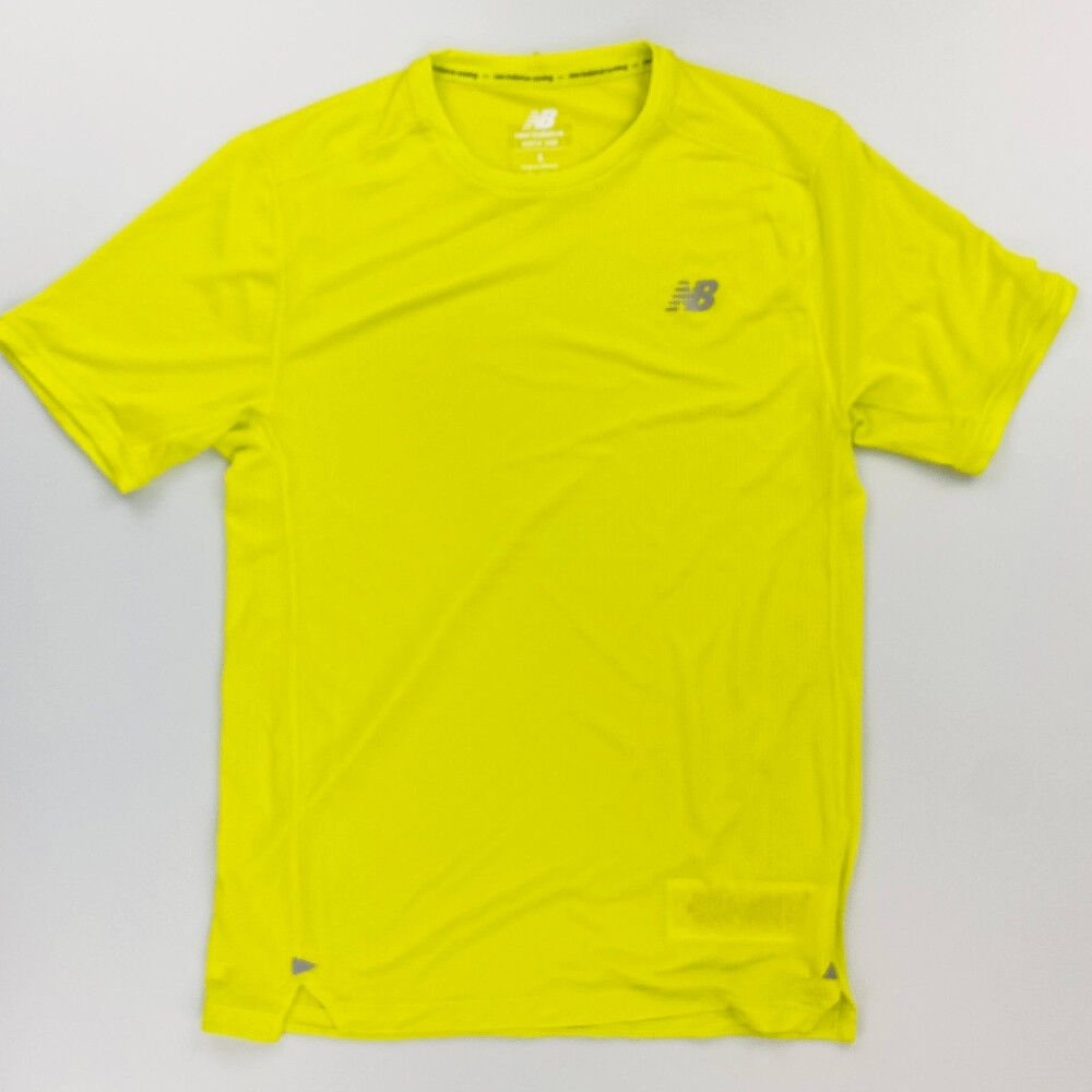 Salomon S/S Top - Tweedehands T-shirt - Heren - Geel - S | Hardloop