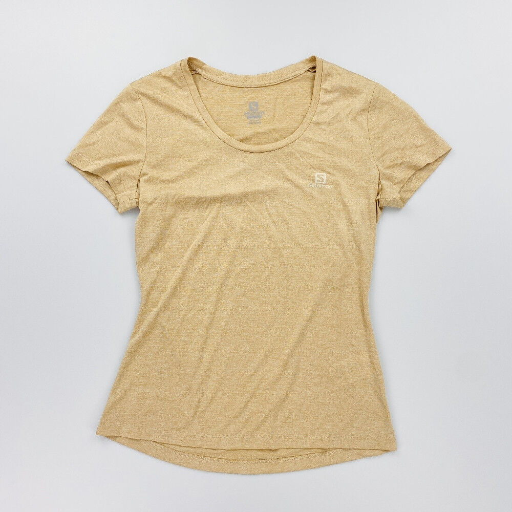 Salomon T-shirt Agile SS TEE W - Seconde main T-shirt femme - Beige - XS | Hardloop