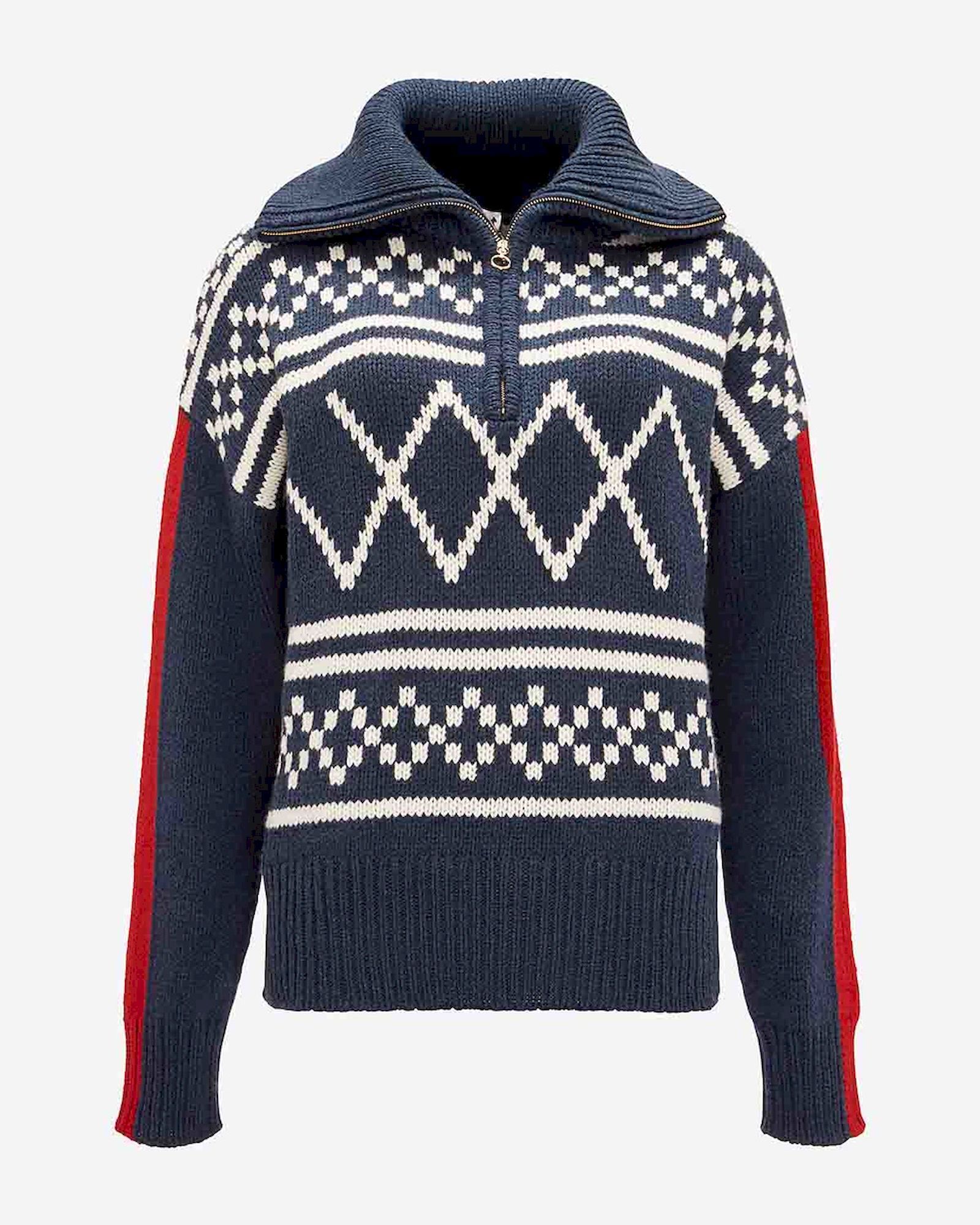 We Norwegians Setesdal Zip Up Sweater - Merino sweatere - Damer | Hardloop