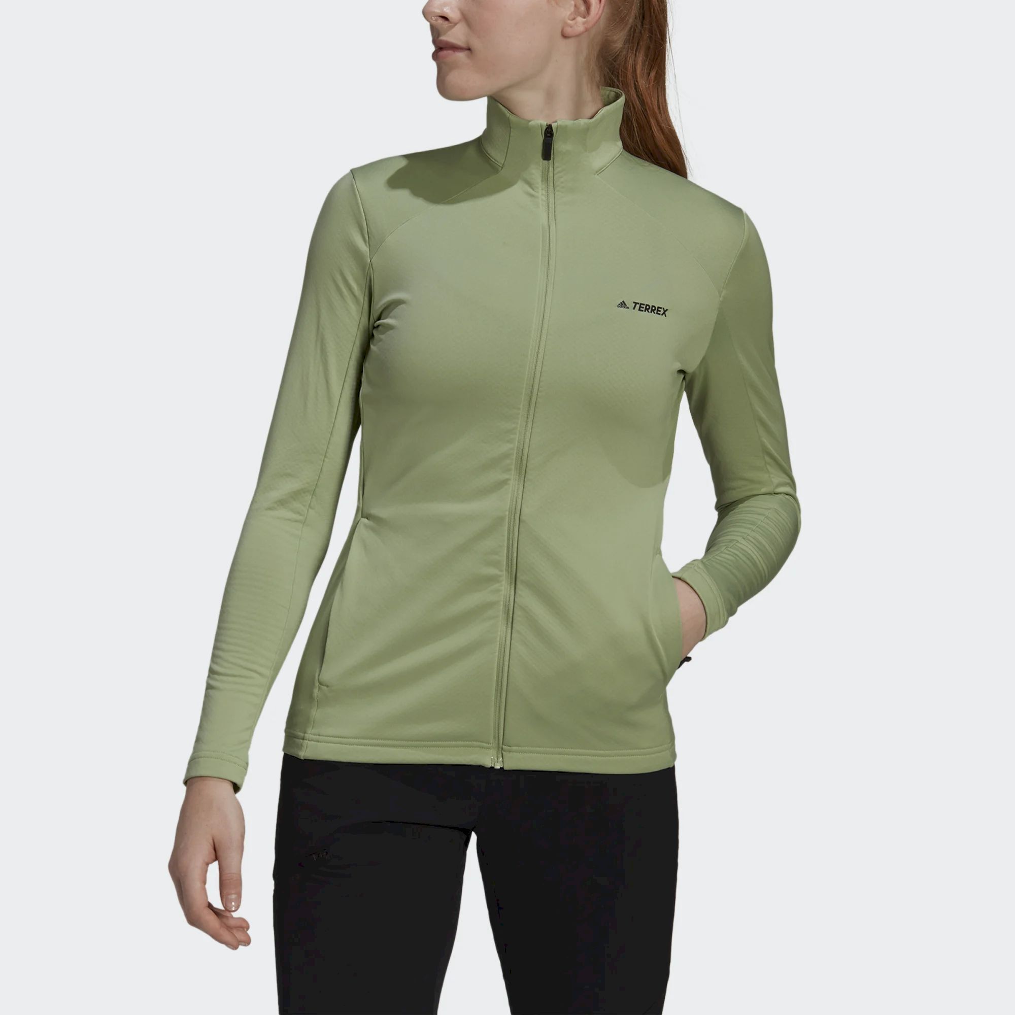 Adidas Donna Giacca Adidas Verde Acqua Adidas W MT Full Z Fle