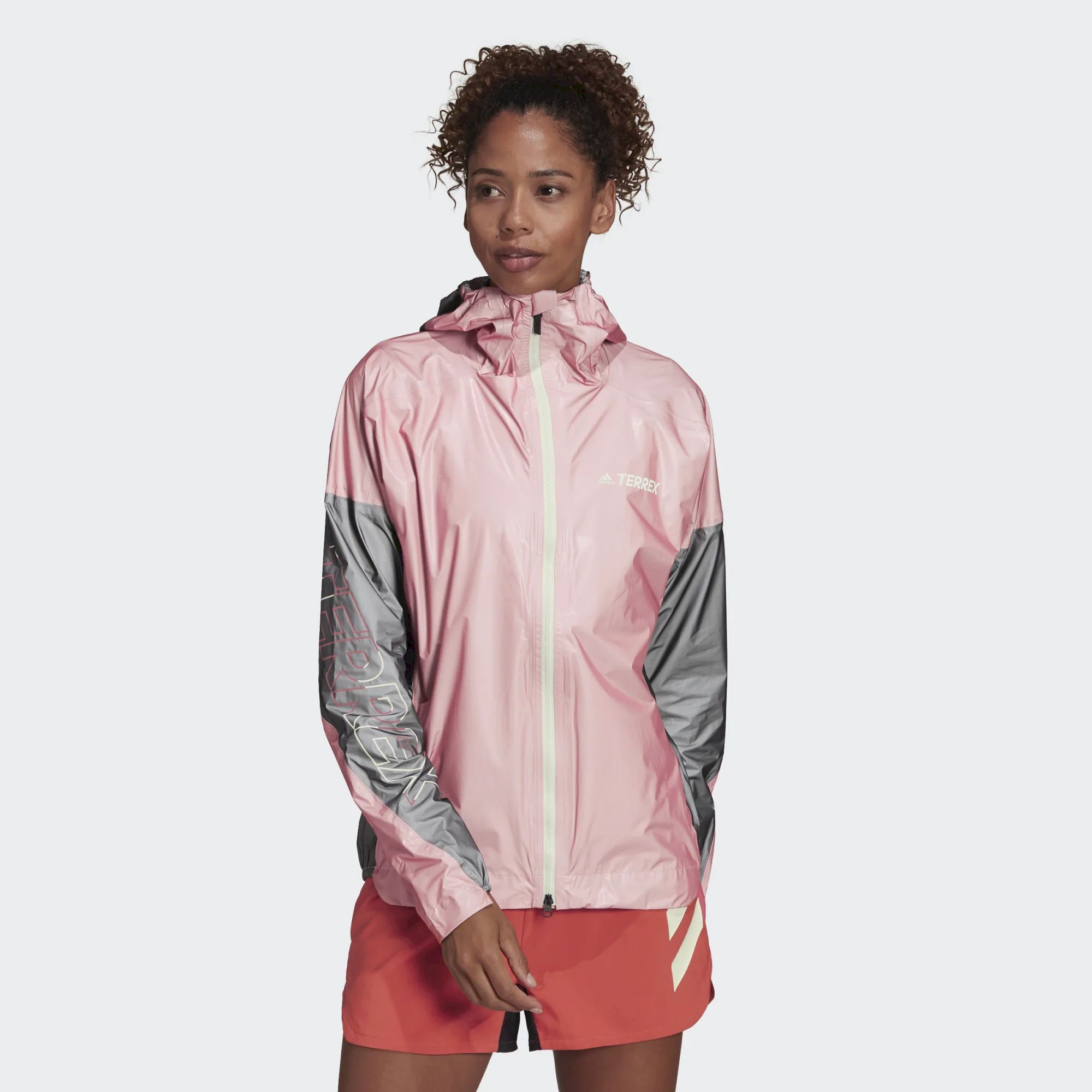 Adidas waterproof cheap running jacket womens