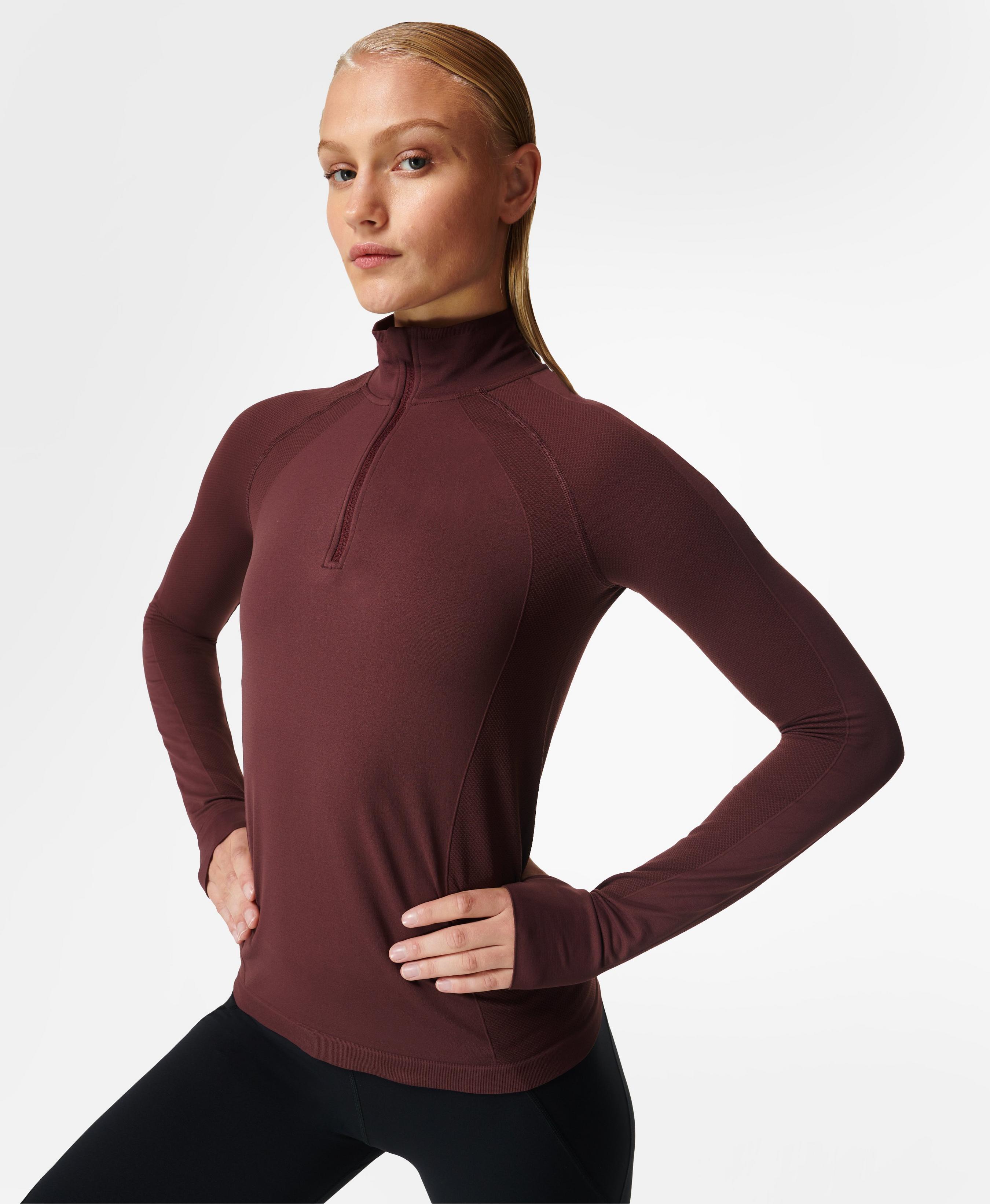 Sweaty Betty Athlete Seamless Half Zip Long Sleeve Top - Giacca in pile - Donna