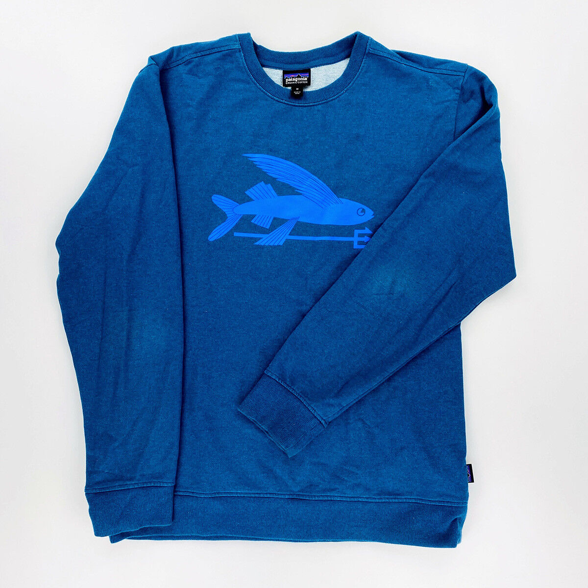 Patagonia Flying Fish Sweatshirt - Tweedehands Hoodie - Heren - Blauw - M | Hardloop
