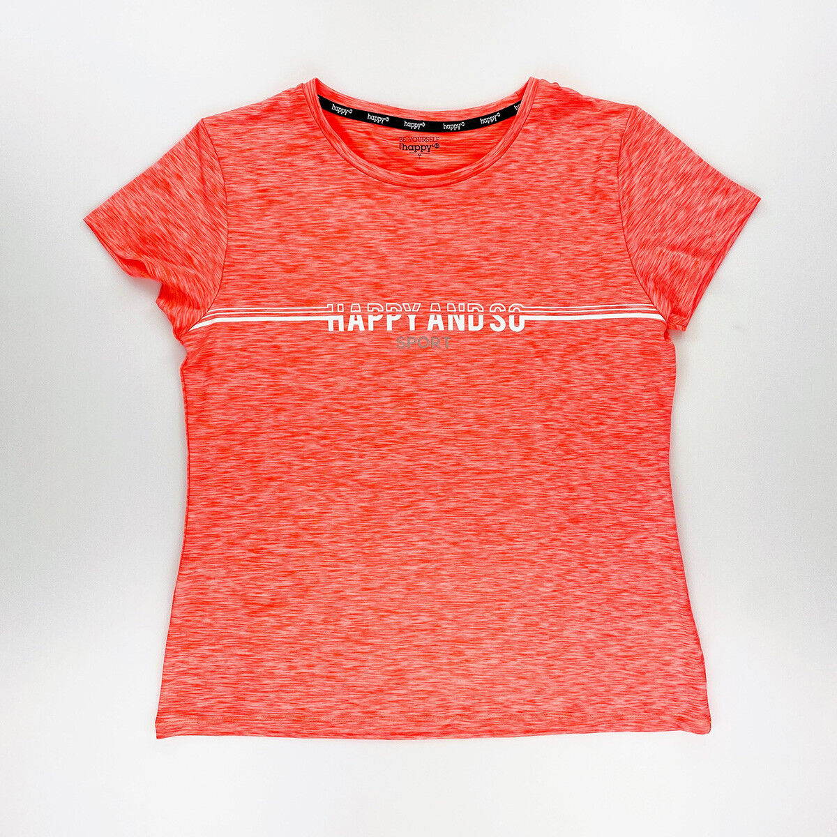 Happy & So Chine Graphic - Second Hand T-Shirt - Damen - Rosa - L | Hardloop