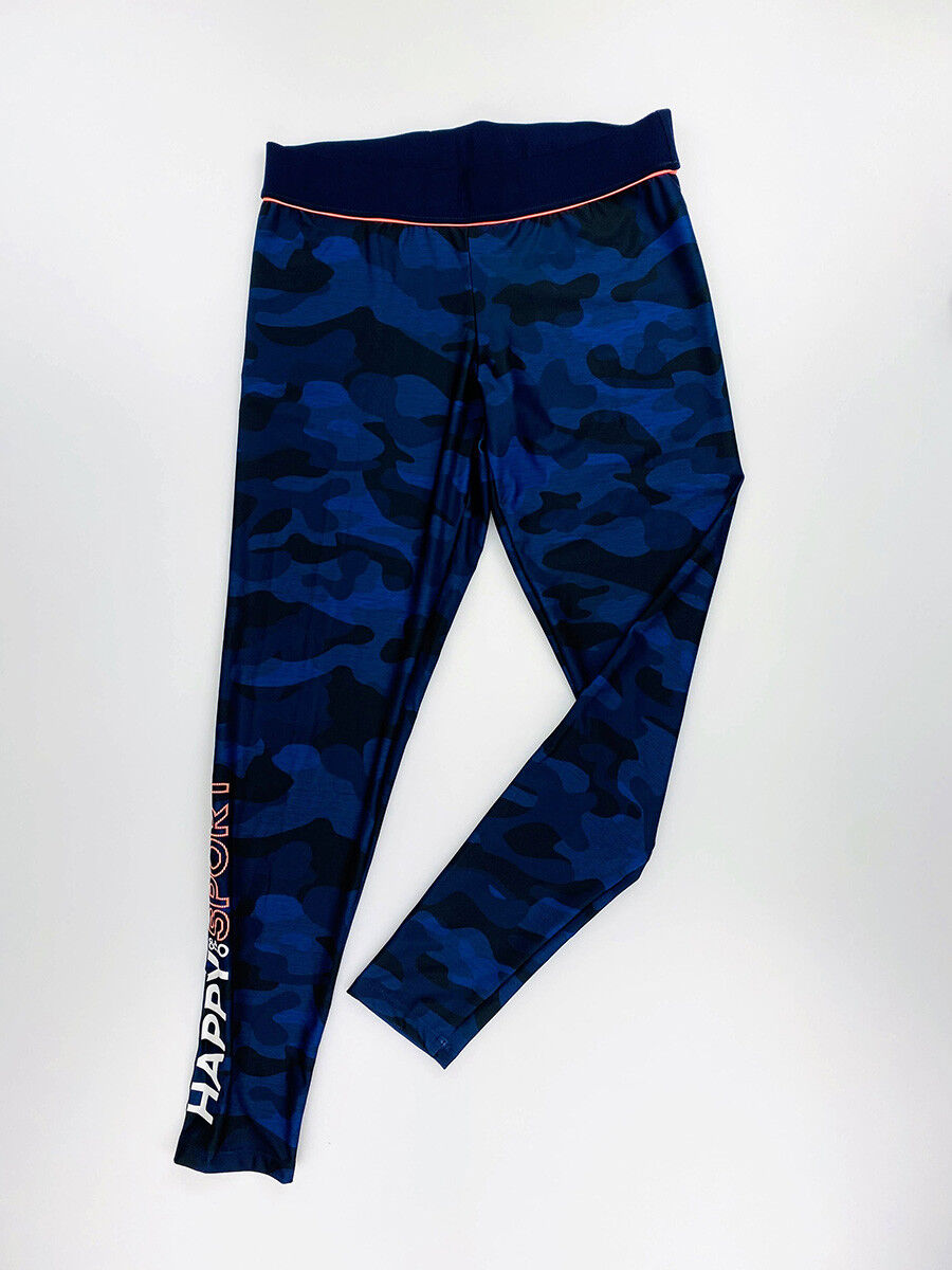 Happy & So Legging Imprime - Segunda Mano Mallas de running - Mujer - Aceite azul - 40 | Hardloop