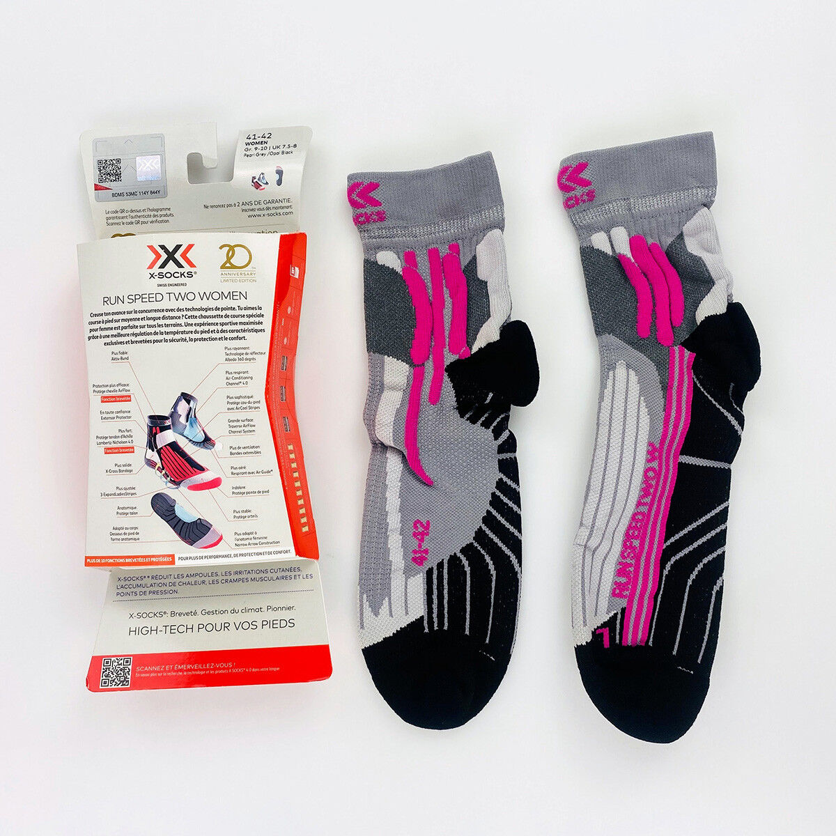 X-Socks Run Speed Two Lady - Tweedehands Hardloopsokken - Dames - Veelkleurig - 41 - 42 | Hardloop