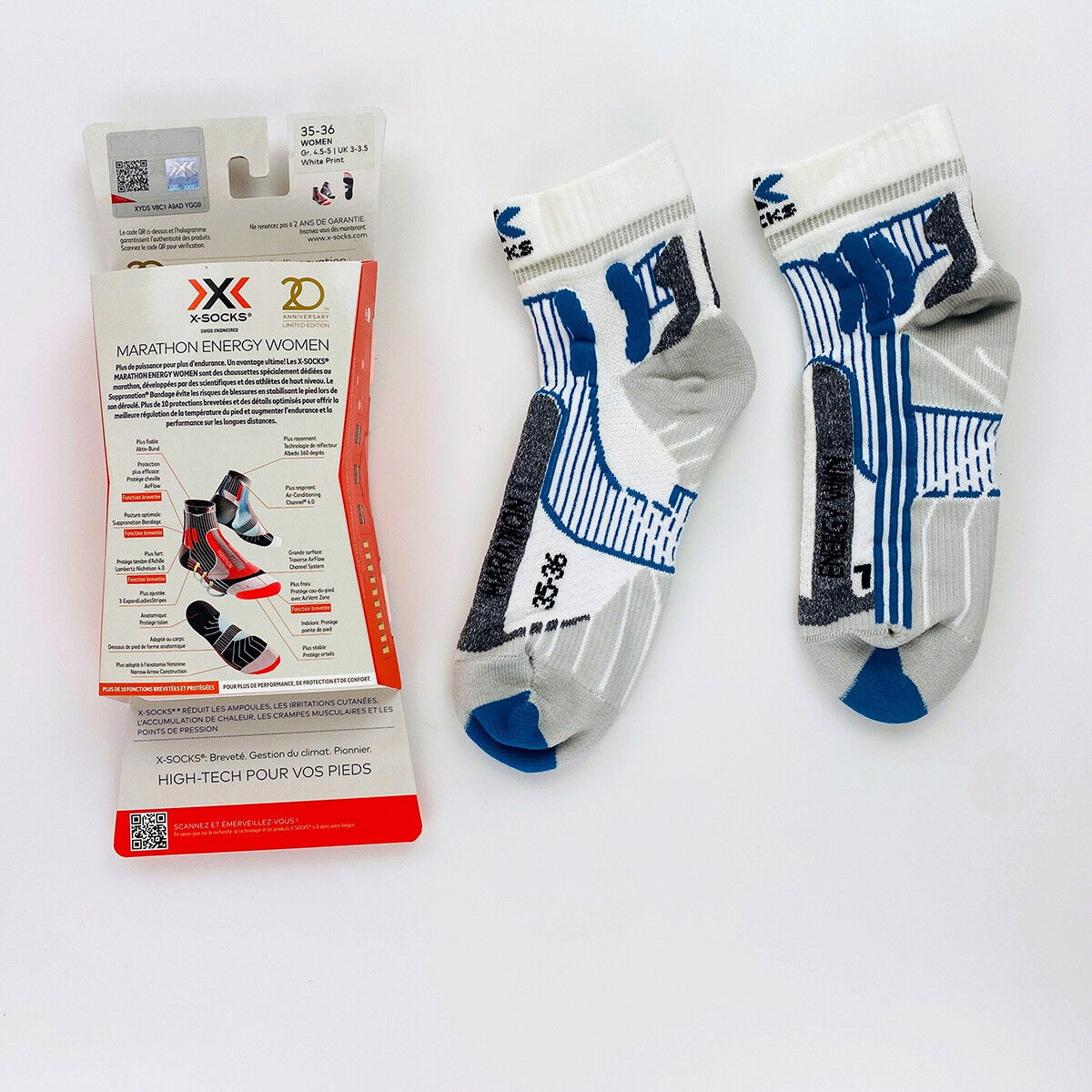 X-Socks Marathon Energy Women - Calze running - Donna di seconda mano - Multicolore - 35 - 36 | Hardloop
