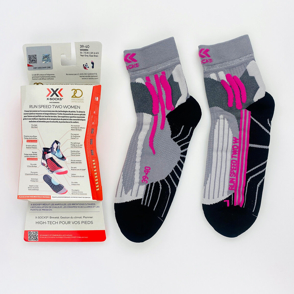 X-Socks Run Speed Two Lady - Second Hand Running socks - Women's - Multicolored - 39 - 40 | Hardloop