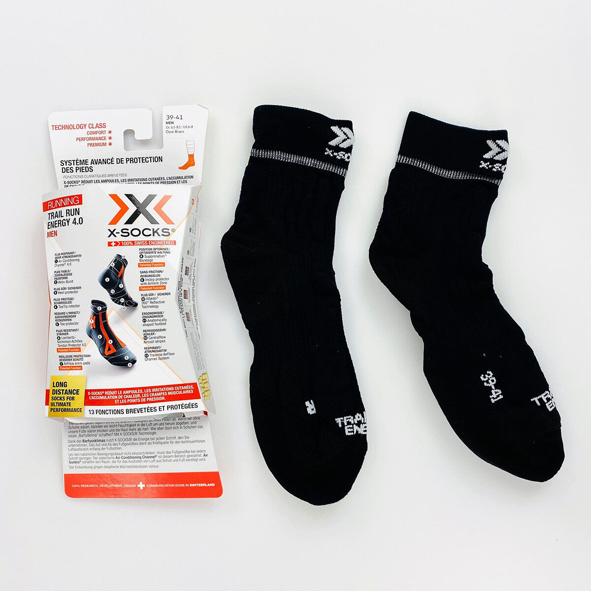X-Socks Trail Run Energy 4.0 - Second Hand Running socks - Men's - Black - 39 - 41 | Hardloop