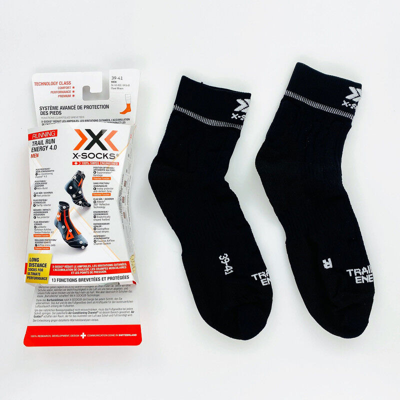 X-Socks Trail Run Energy 4.0 - Second Hand Socks - Men's - Black - 39 - 41 | Hardloop
