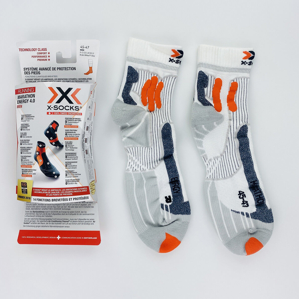X-Socks Marathon Energy 4.0 - Tweedehands Sokken - Heren - Veelkleurig - 45 - 47 | Hardloop