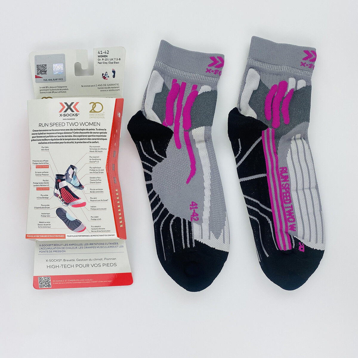 X-Socks Run Speed Two Lady - Second Hand Socks - Women's - Multicolored - 41 - 42 | Hardloop