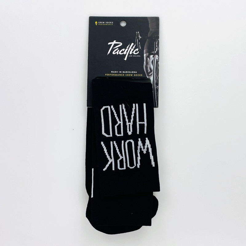 Pacific & Co Work Hard - Second Hand Cycling socks - Black - 42 - 46 | Hardloop