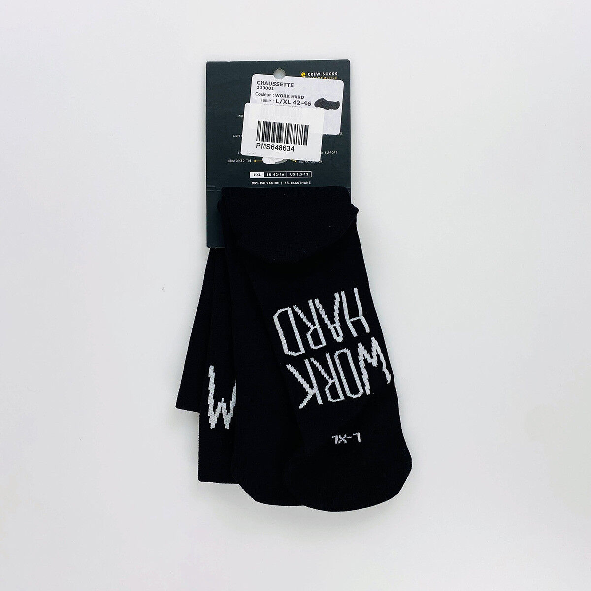 Pacific & Co Work Hard - Second Hand Cycling socks - Black - 42 - 46 | Hardloop