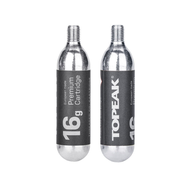 Topeak CO2 Cartridge 16g Threated (2 pieces) Pompe CO2 Hardloop
