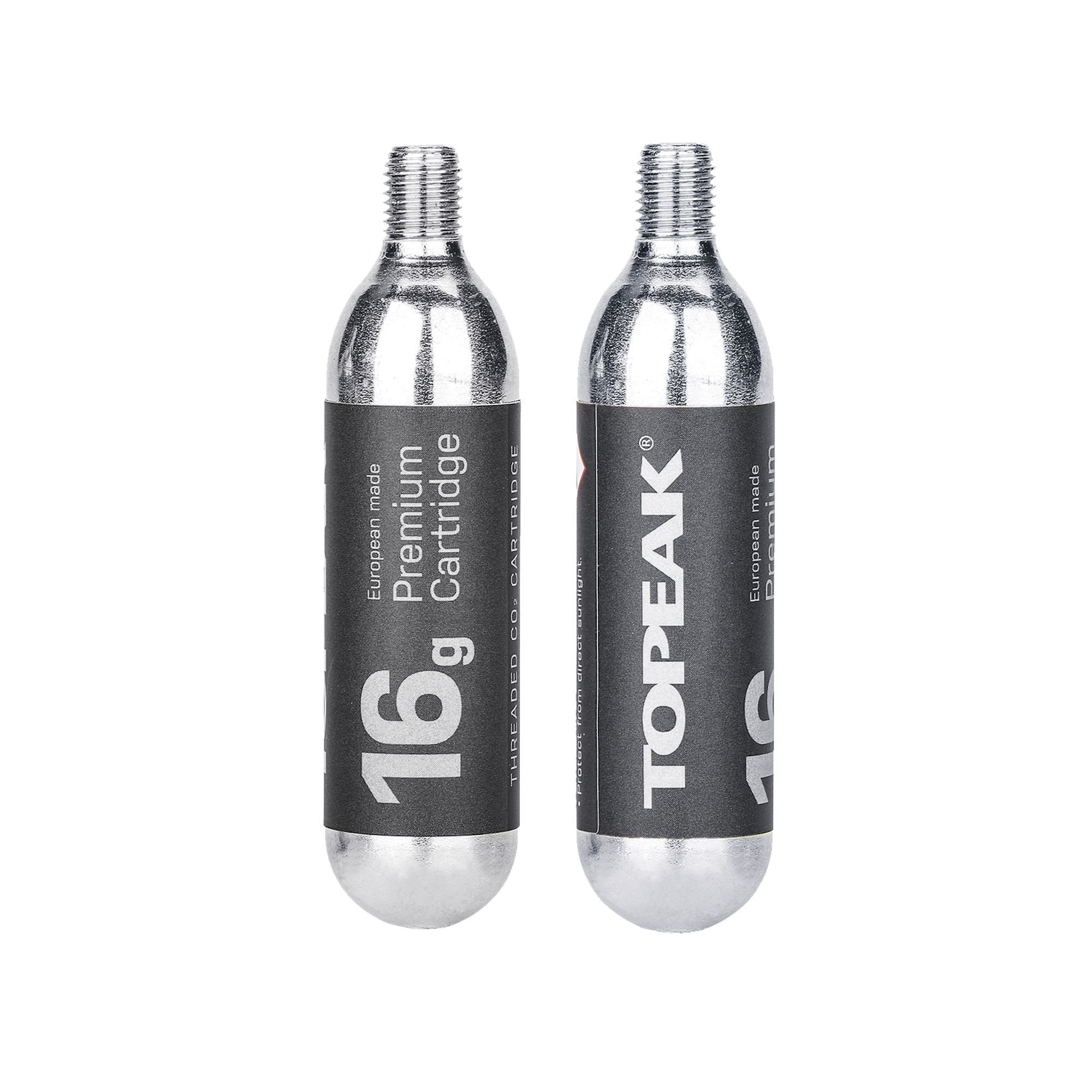 Topeak CO2 Cartridge 16g Threated (2 pieces) - CO2-pumppu | Hardloop