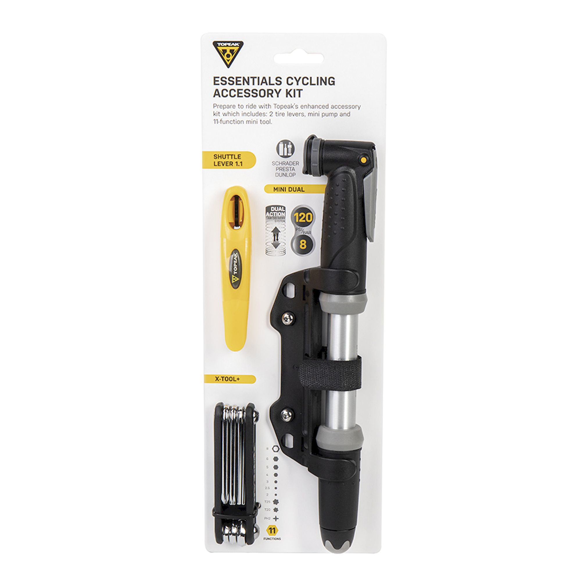 Topeak Essentials Cycling Accessory Kit - Multi-outils | Hardloop