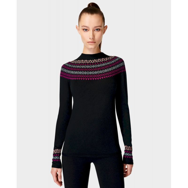 Sweaty Betty Merino Fairisle Base Layer Top - Intimo - Donna
