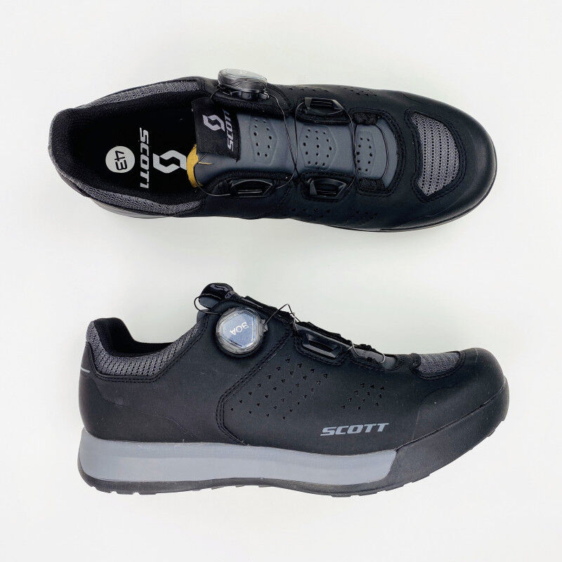 Chaussures VTT Scott SHR-Alp BOA 2024 - Bleu Foncé/noir - Rigidité 7, Système BOA L6
