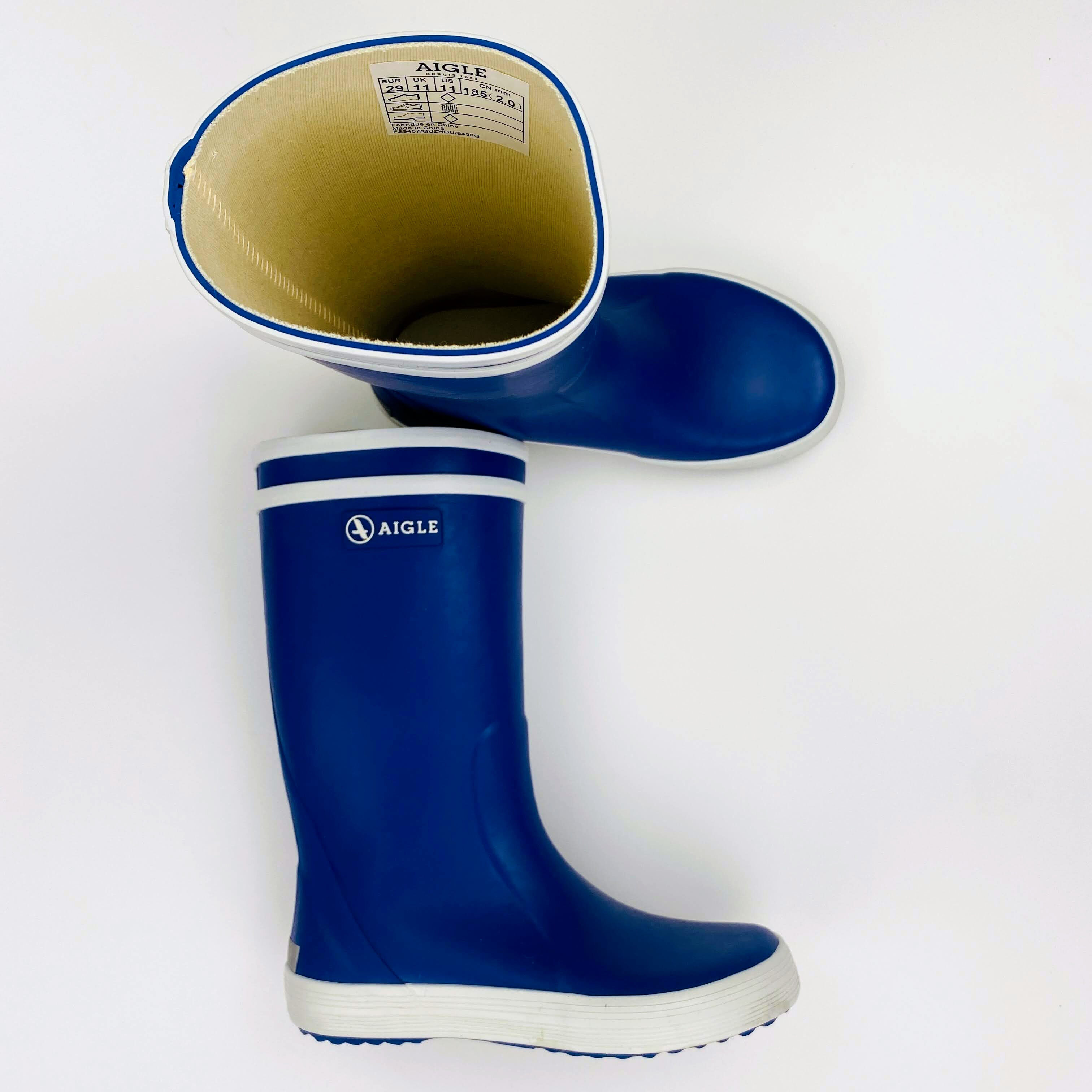 Aigle Lolly Pop - Second Hand Wellington boots - Kid's - Blue - 29 | Hardloop