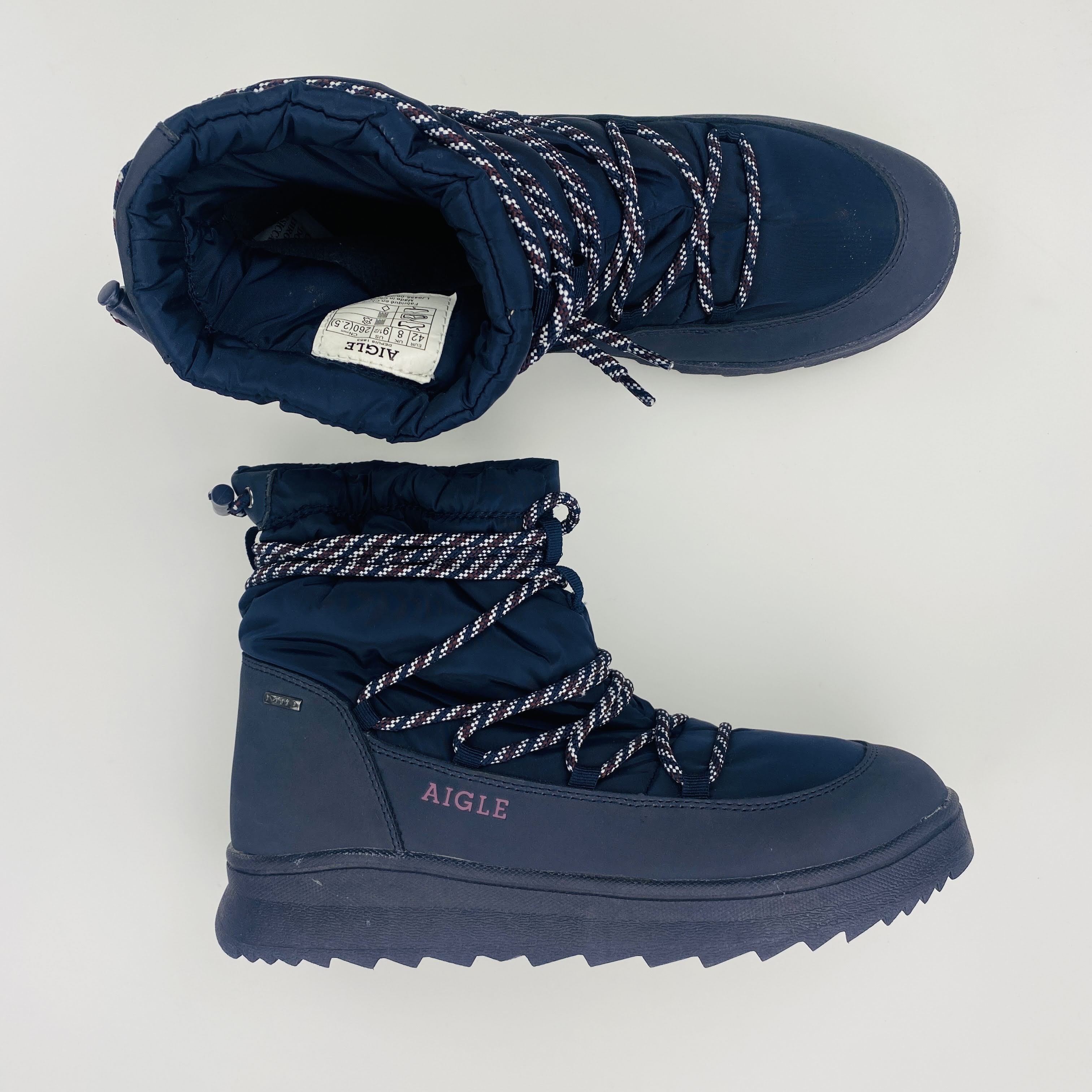 Aigle Explorusid Seconde main Bottes de neige femme Bleu 42