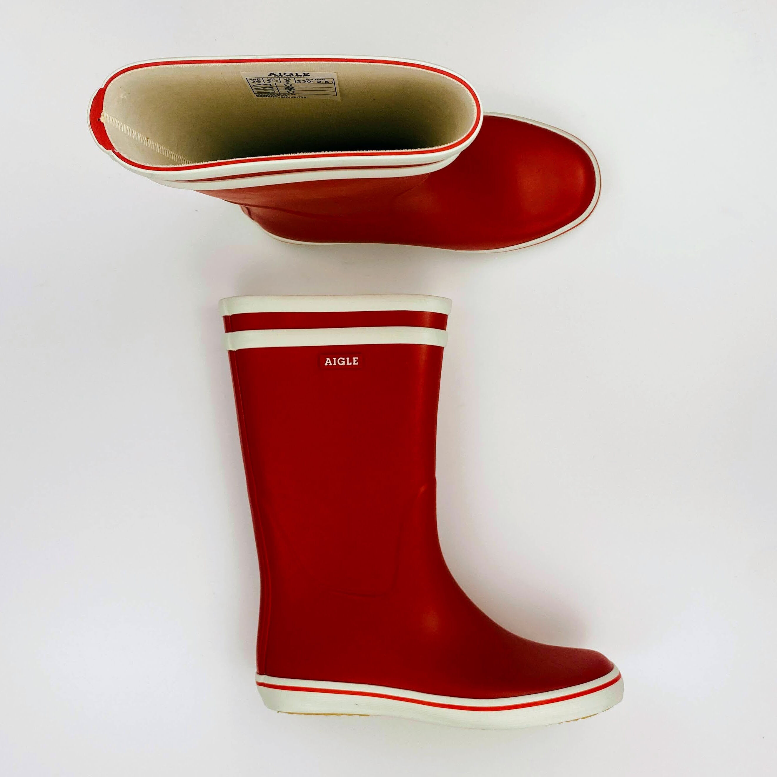 Aigle Malouine Seconde main Bottes de pluie femme Rouge 36