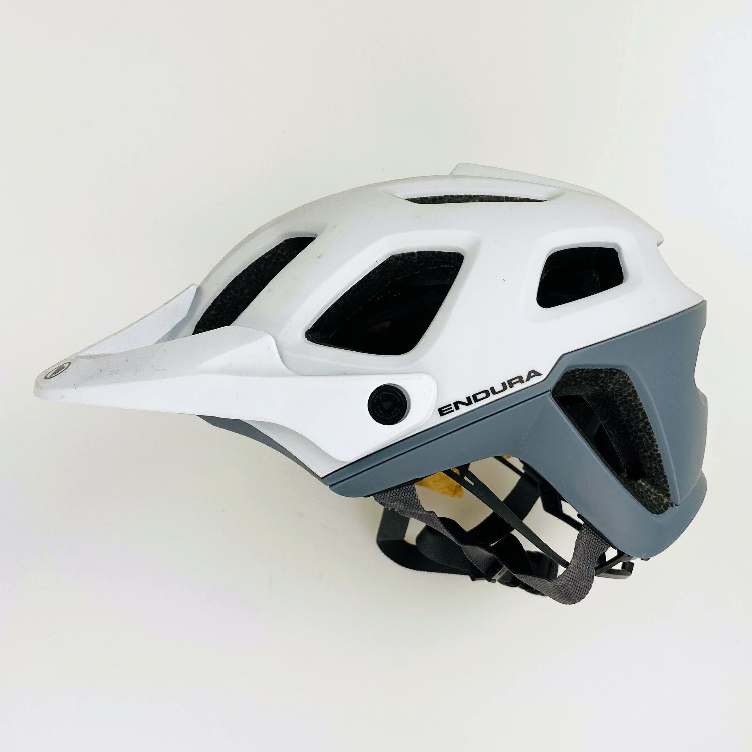 Endura SingleTrack Helmet II - Tweedehands MTB helm - Heren - Wit - S/M | Hardloop
