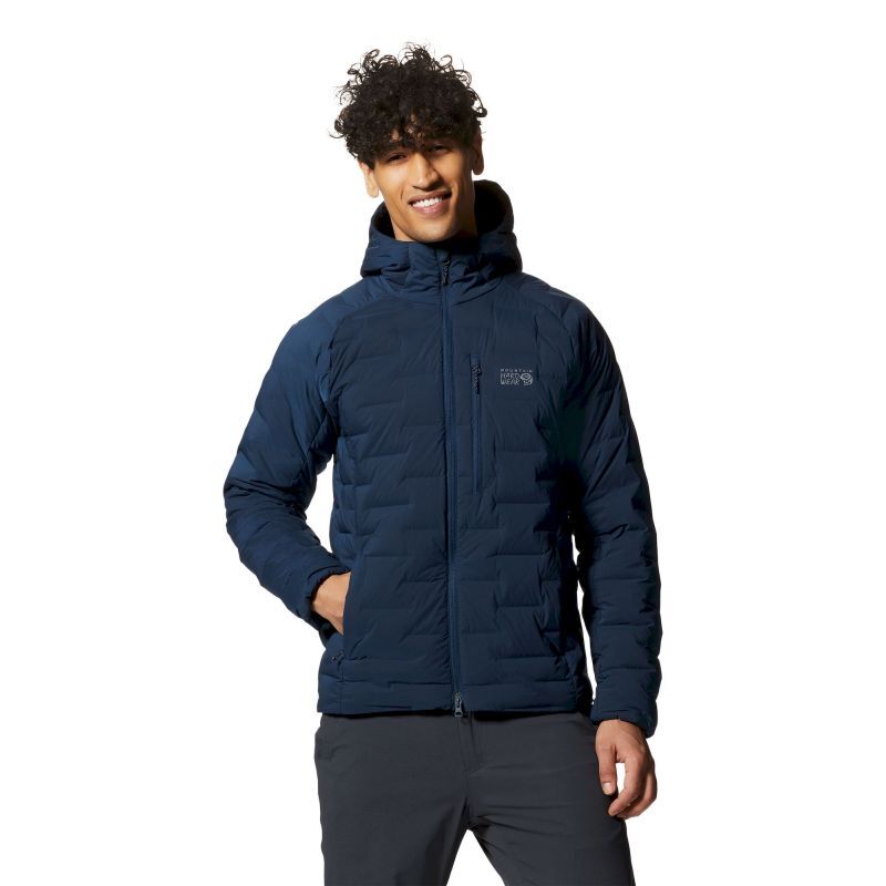 Stretch Down Hooded Jacket - Donsjack - Heren