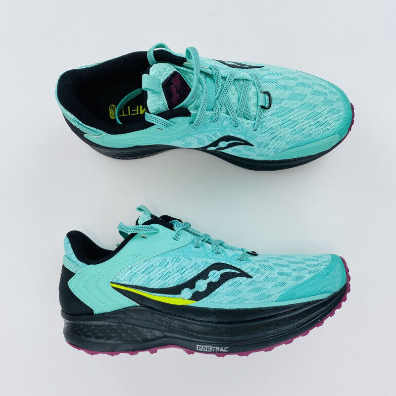 Saucony Canyon TR 2 W - Seconde main Chaussures trail femme - Vert - 38.5 | Hardloop