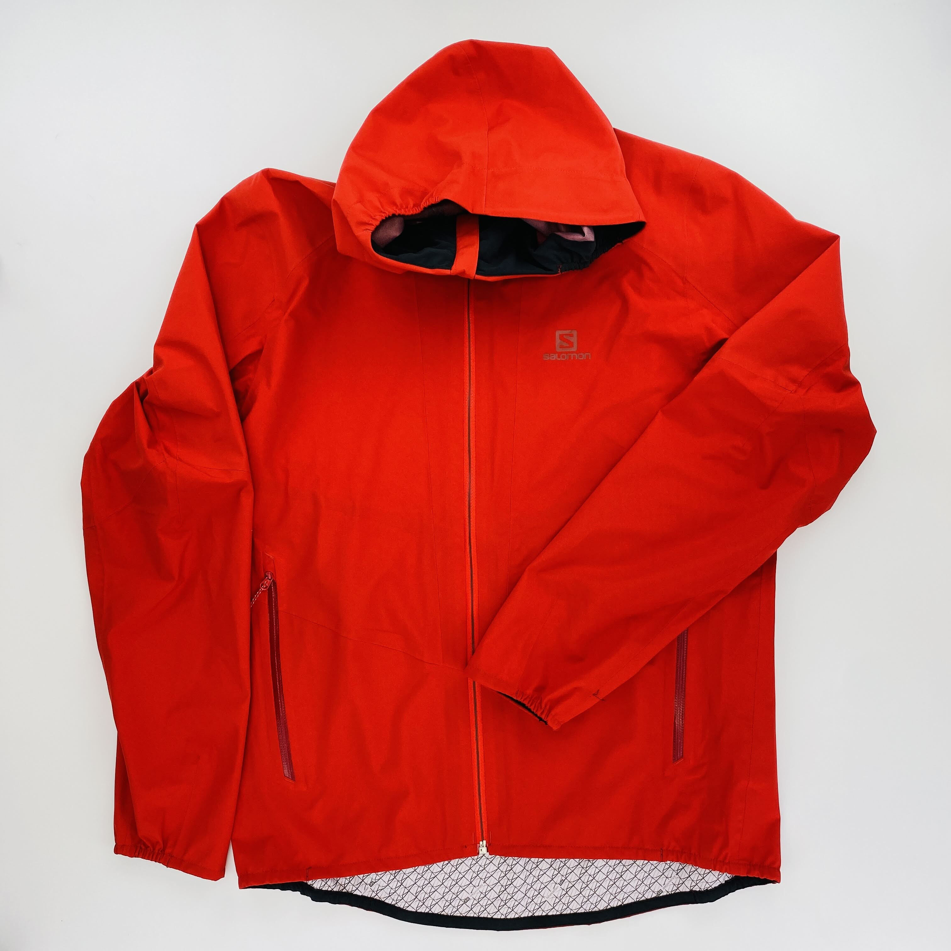 Salomon Outline Jacket M - Seconde main Veste imperméable homme - Rouge - M | Hardloop