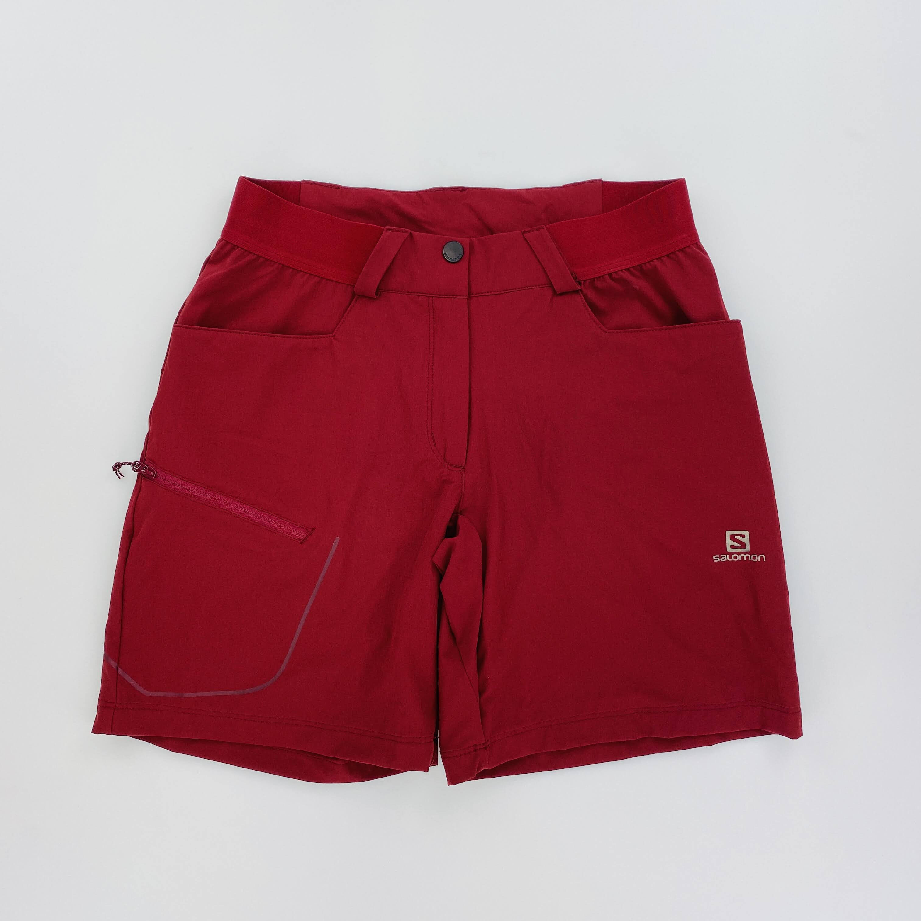 Salomon Wayfarer Shorts W Seconde main Short femme Rouge 38