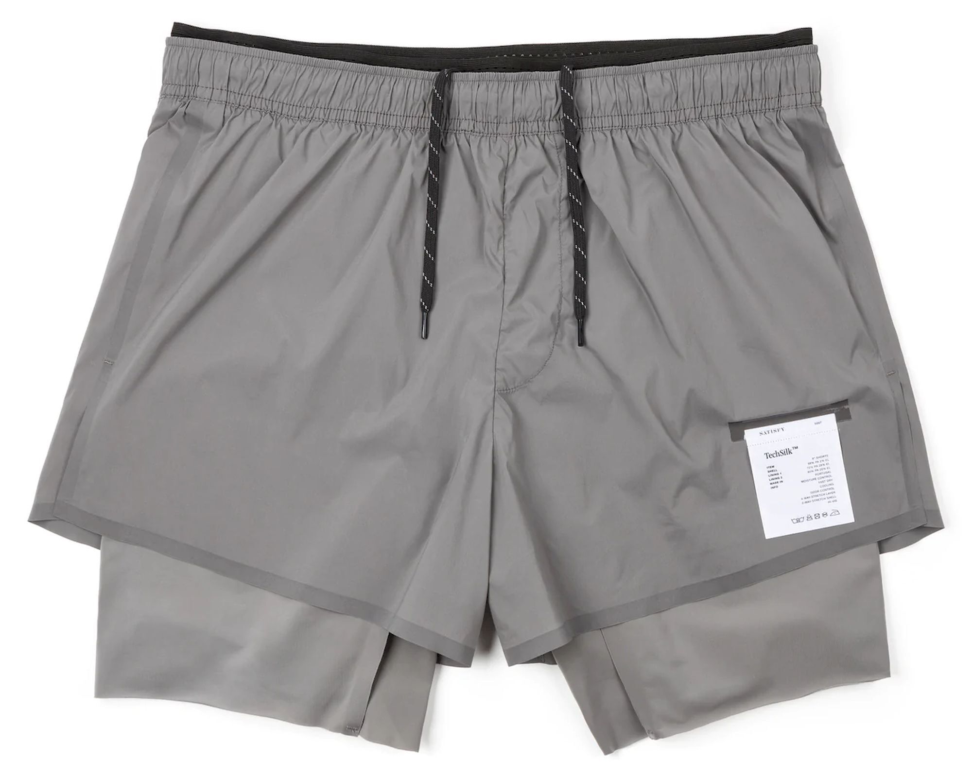 Satisfy Running Techsilk 8" Shorts - Löparshorts | Hardloop