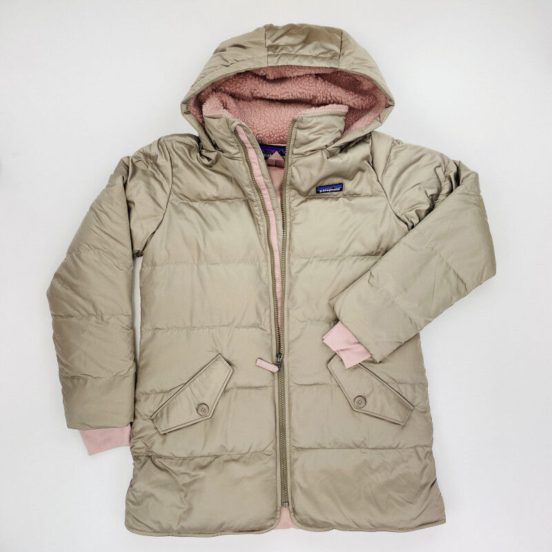 Patagonia Girls' Down Parka - Second Hand Parka - Kid's - Pink - M | Hardloop