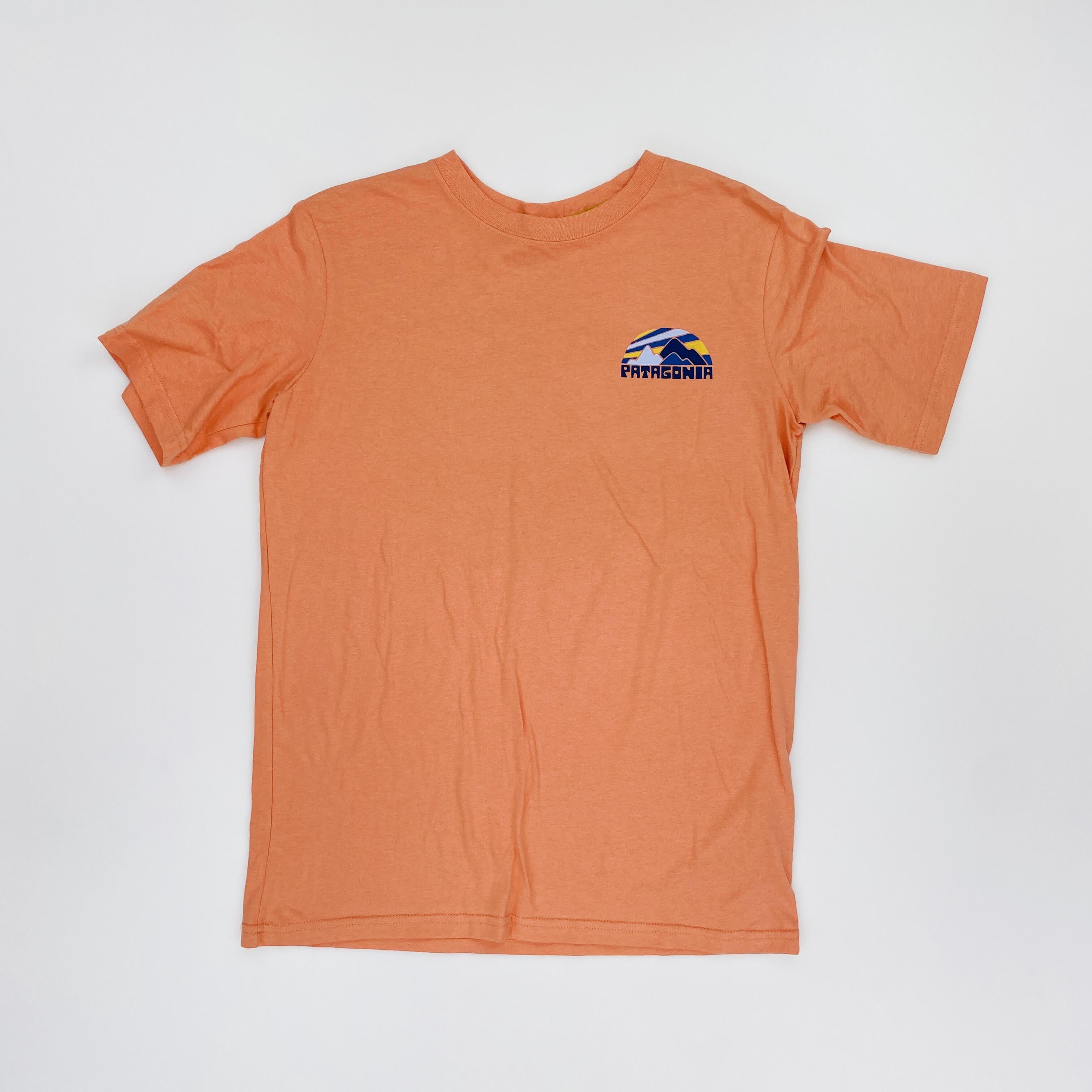 Patagonia Boys' Graphic Organic T-Shirt - Tweedehands T-shirt - Kinderen - Oranje - M | Hardloop