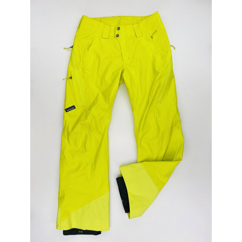 Patagonia W's Powder Bowl Pants - Reg - Second Hand Dámské lyžařské kalhoty - Žlutá - S | Hardloop