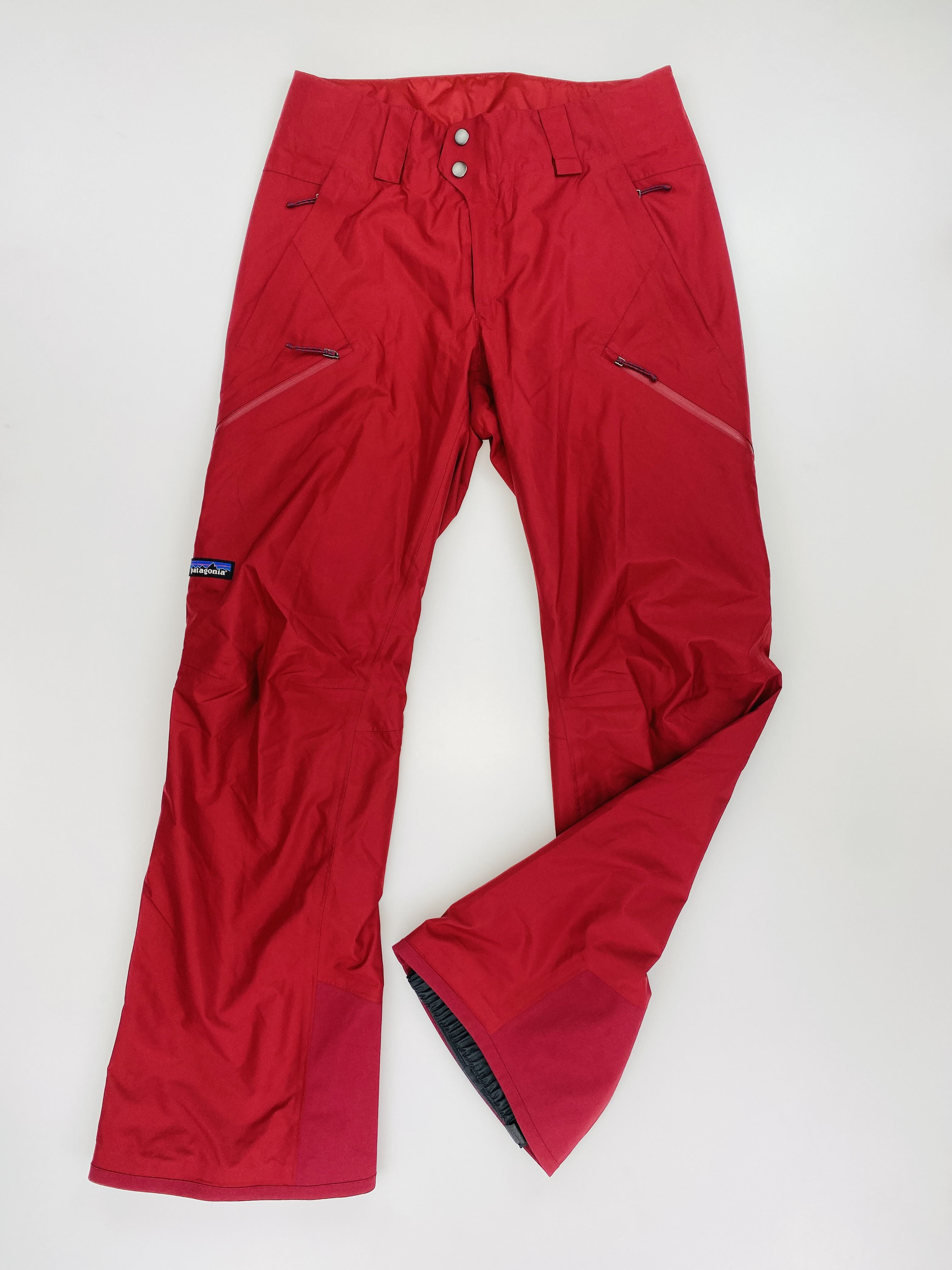 Patagonia W's Powder Town Pants - Second Hand Dámské lyžařské kalhoty - Červené - S | Hardloop