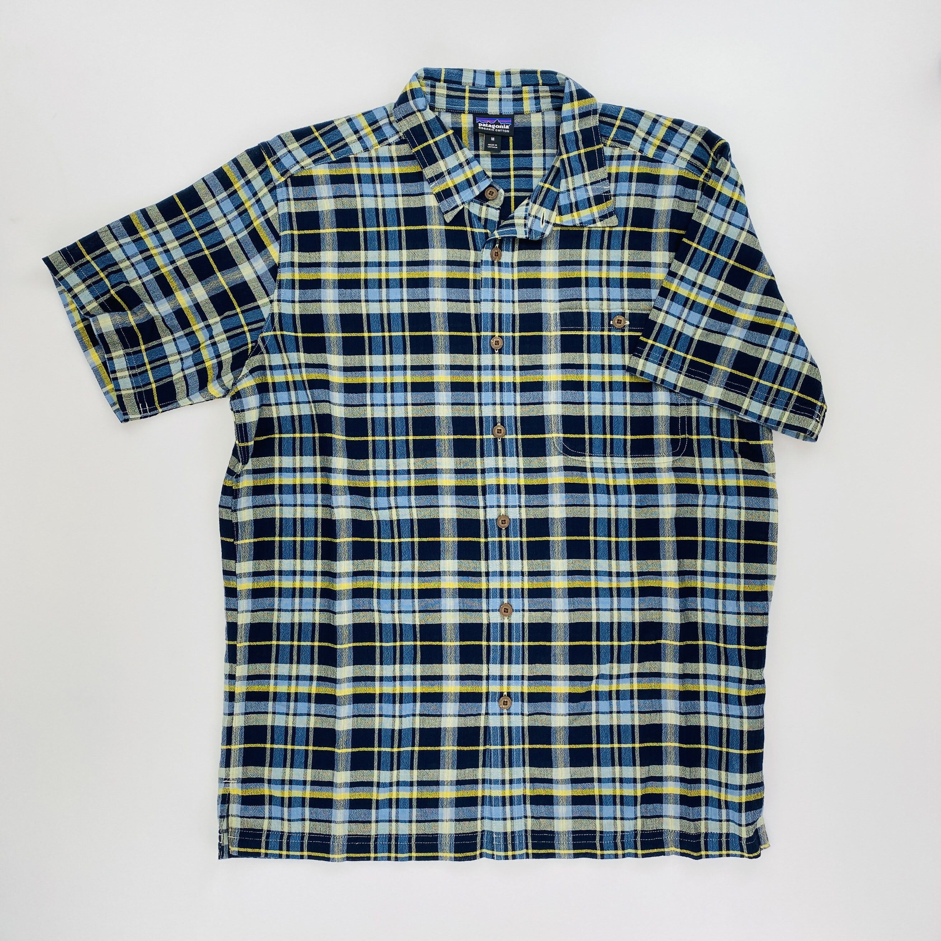 Patagonia M's A/C Shirt - Tweedehands Overhemd - Heren - Blauw - M | Hardloop