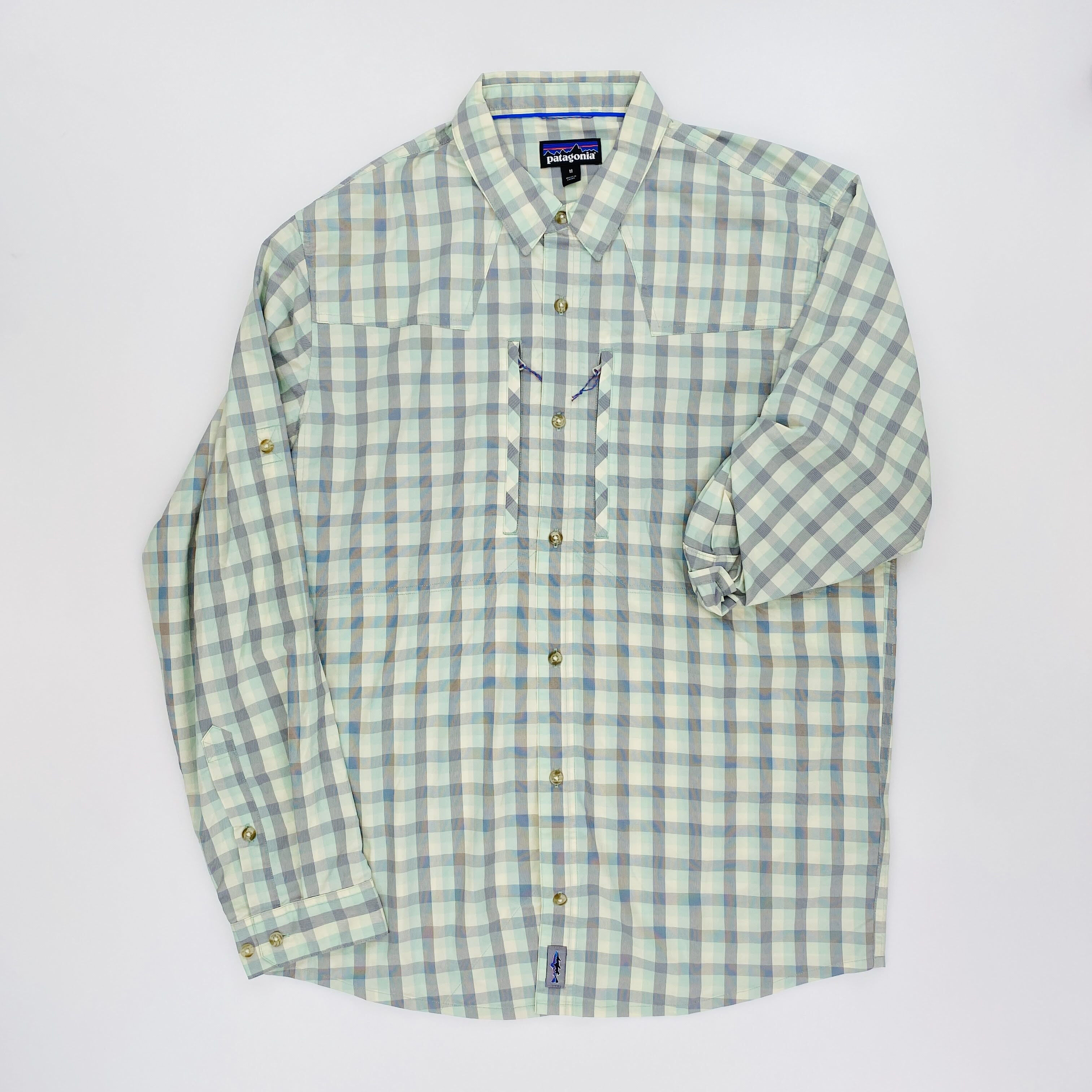 Patagonia M's L/S Sun Stretch Shirt - Second Hand Pánská košile - Modrý - M | Hardloop