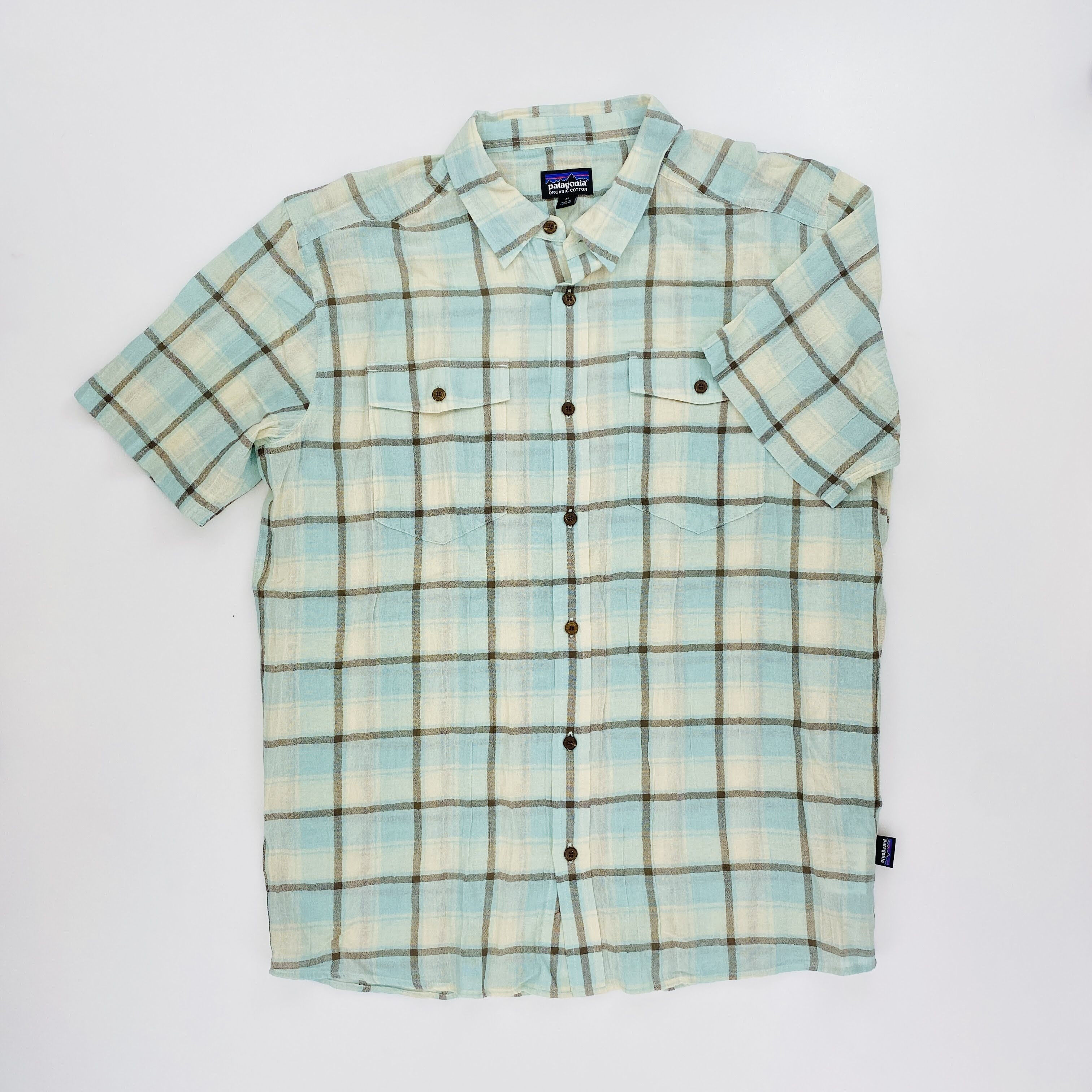 Patagonia M's Steersman Shirt - Tweedehands Overhemd - Heren - Blauw - M | Hardloop