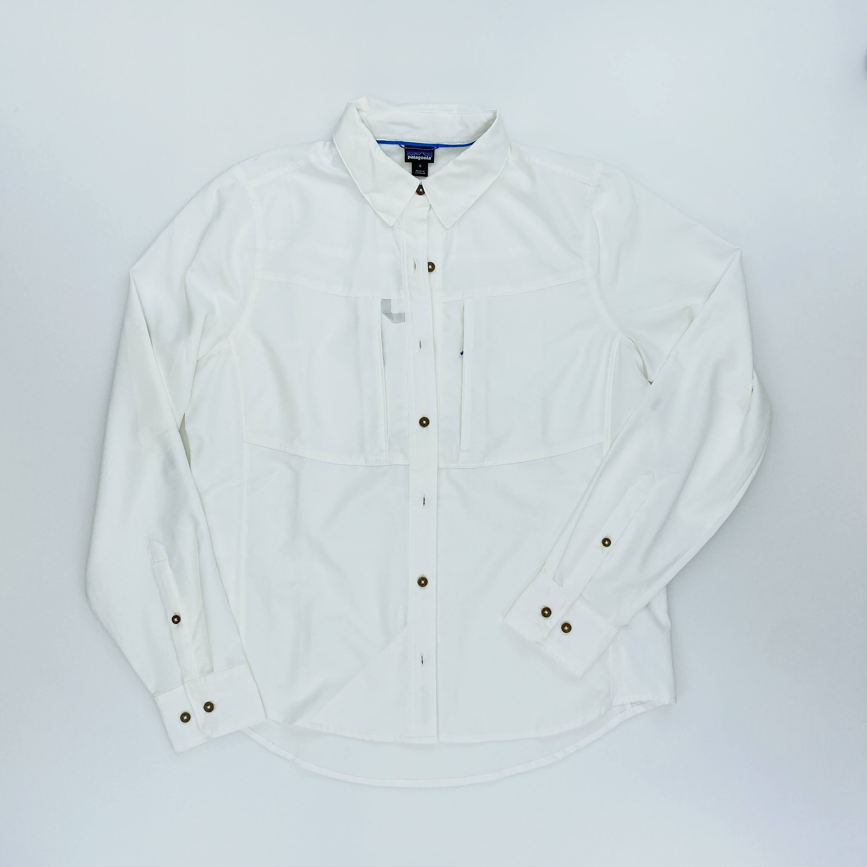 Patagonia W's L/S Sol Patrol Shirt - Second Hand Koszula damski - Blanc - S | Hardloop