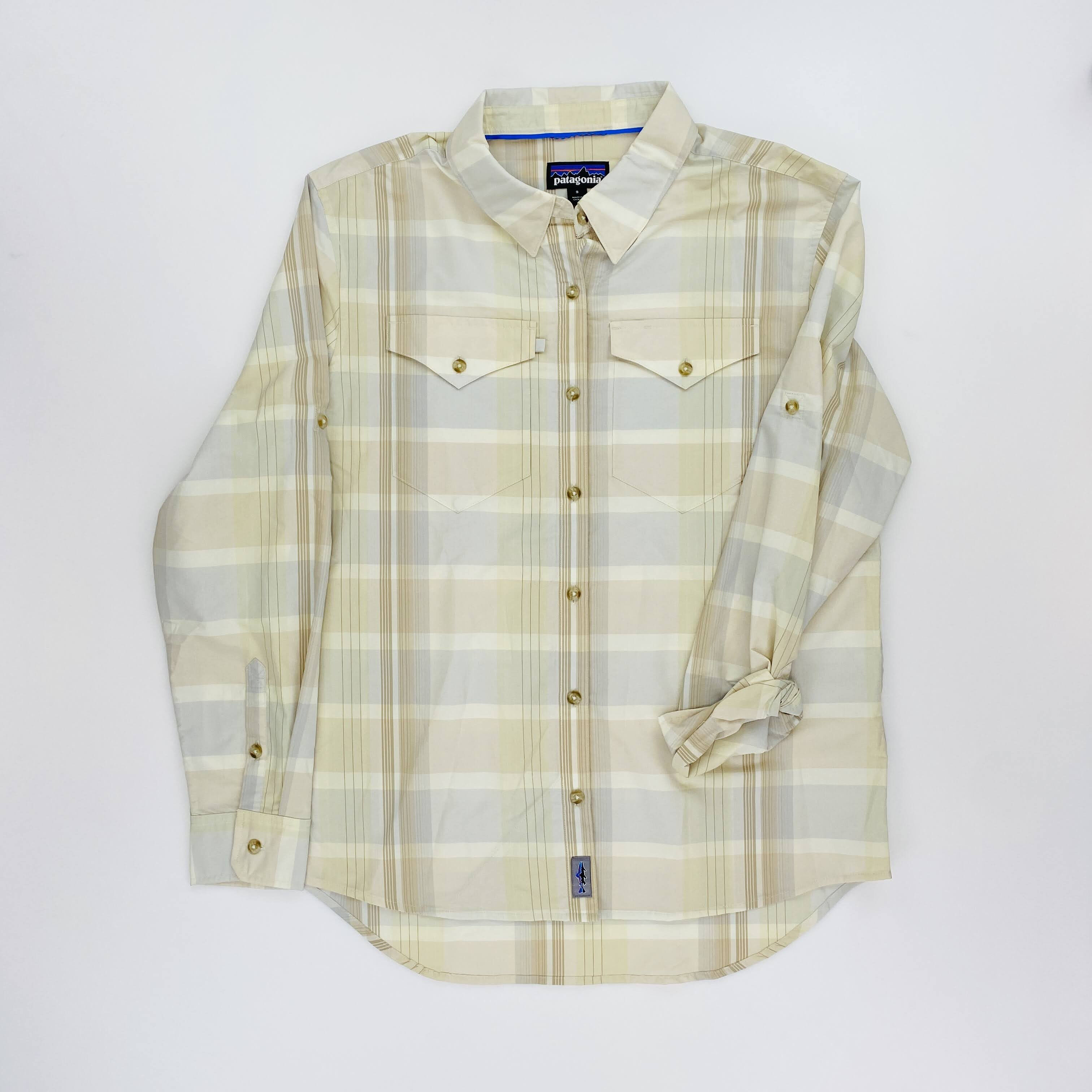 Patagonia W's L/S Sun Stretch Shirt - Pre-owned Skjorte - Damer - Beige - S | Hardloop