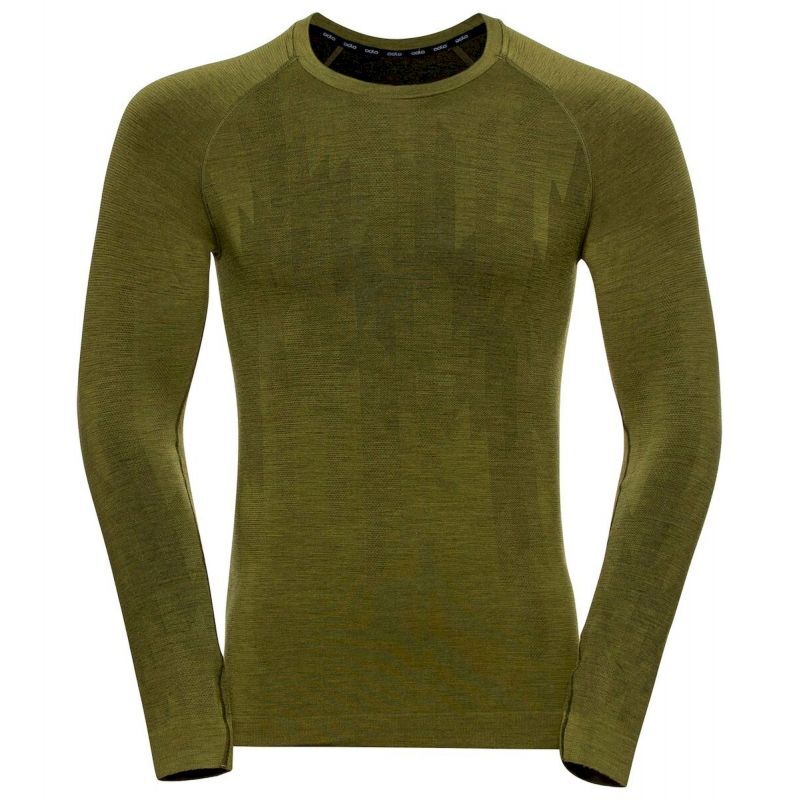 Odlo Kinship Performance Wool Warm L/S - Pánsky dres | Hardloop