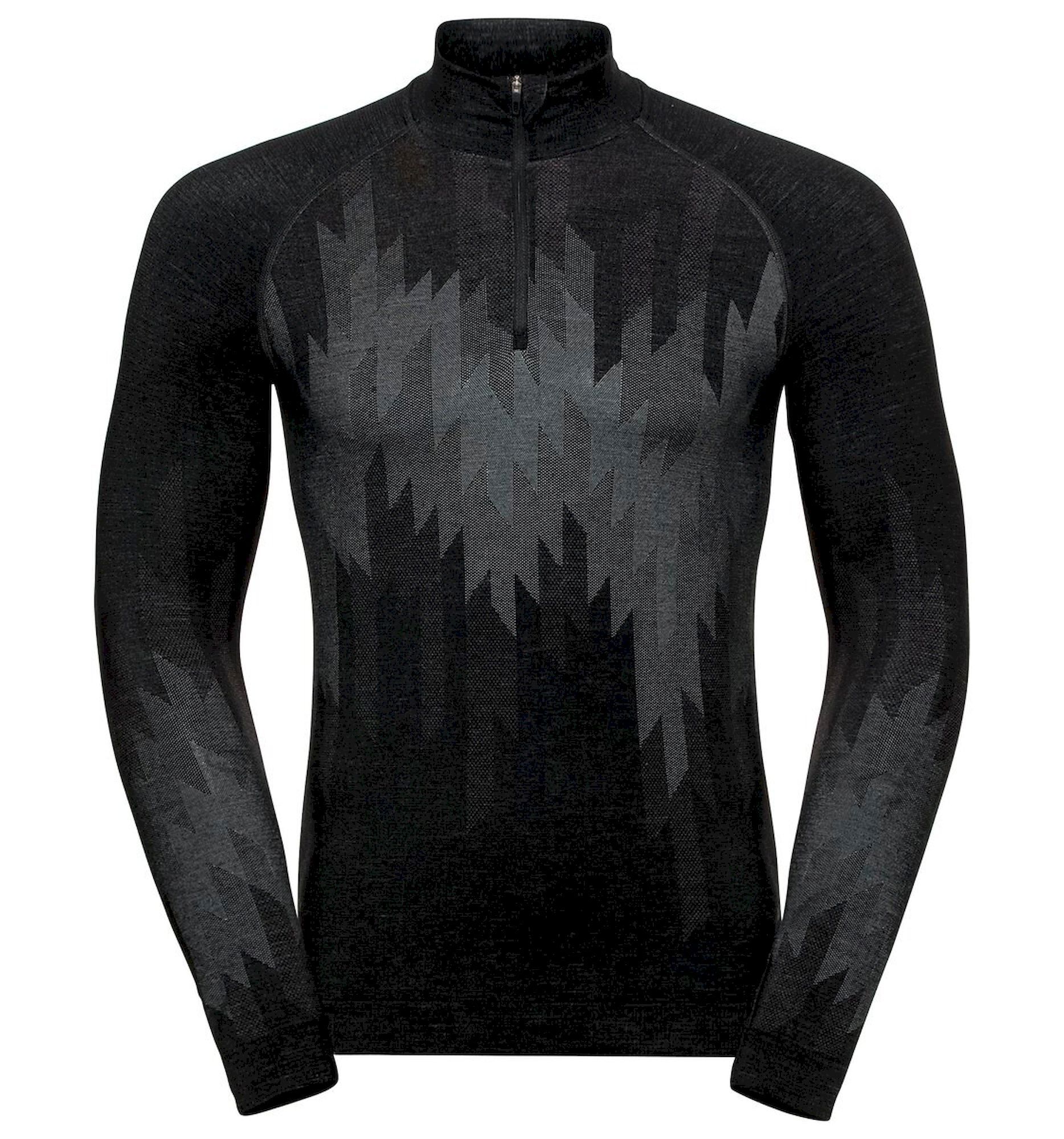Odlo Kinship Performance Wool Warm 1/2 Zip - Maillot thermique homme | Hardloop
