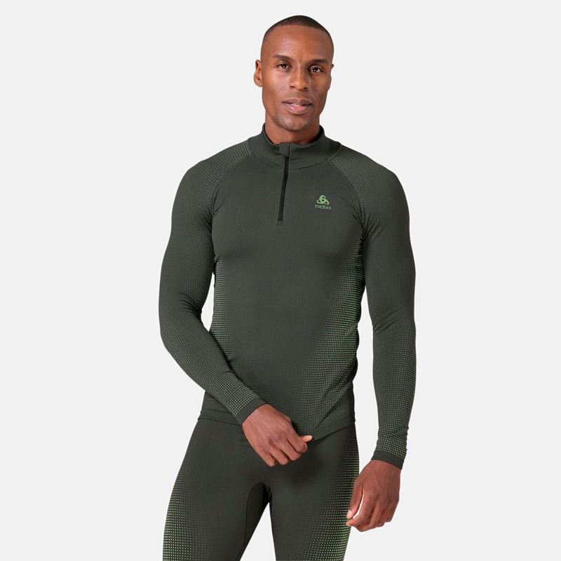 Odlo Performance Warm Eco ½ Zip - Funktionsunterwäsche - Herren