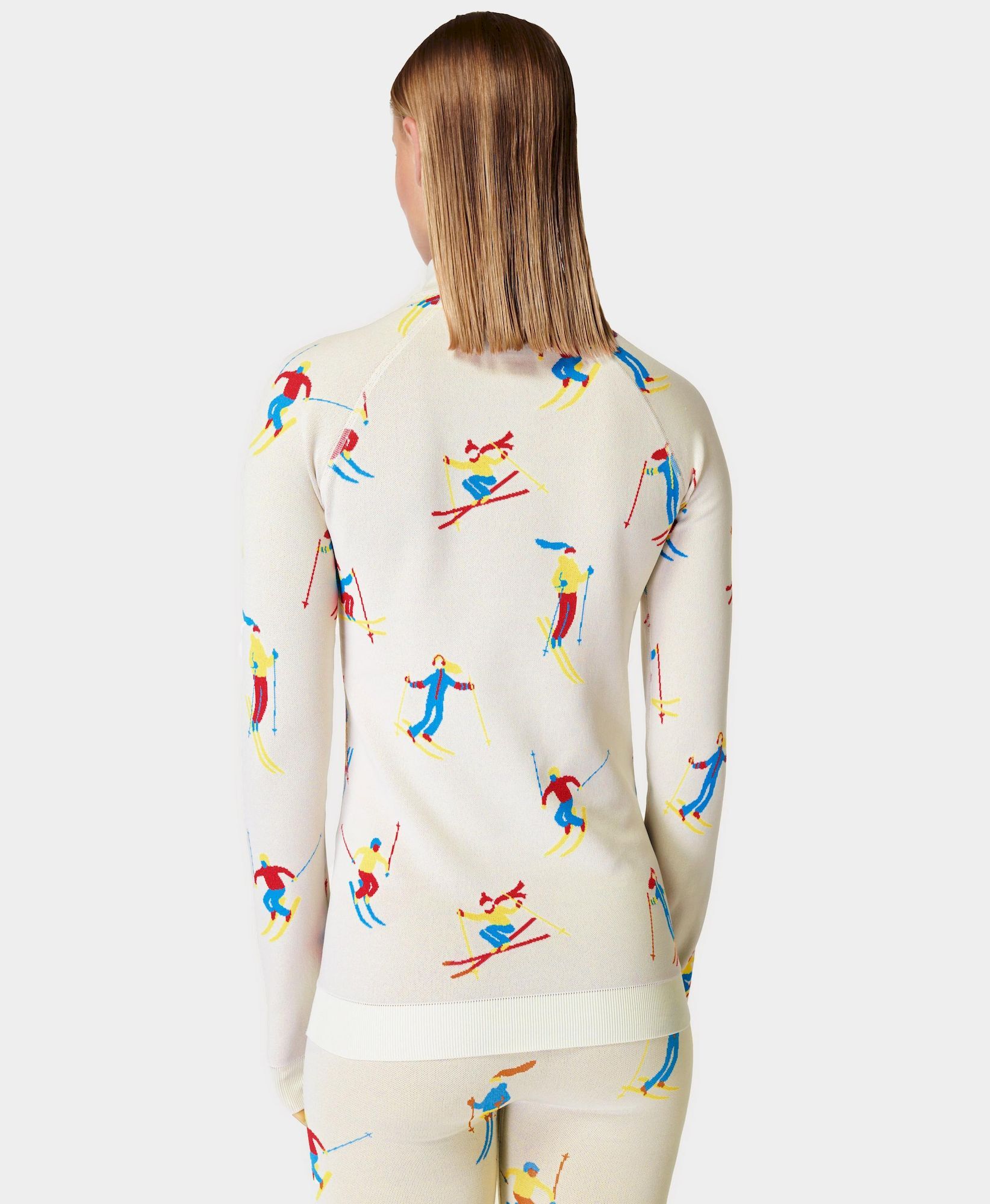 Sweaty Betty Ski Jacquard 1/2 Zip Ski Base Layer Top - Sous-vêtement thermique femme